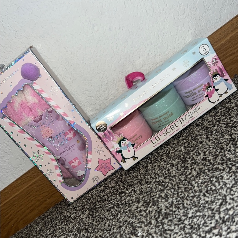 Unicorn Dreams Lip Scrub Set - Pink, Purple, Green